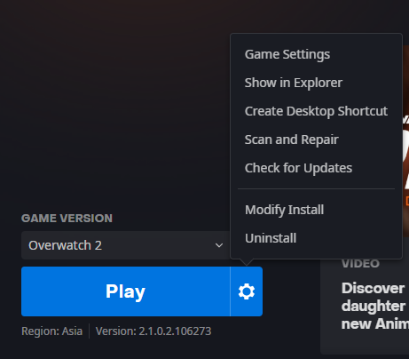 Scan and Repair Overwatch 2