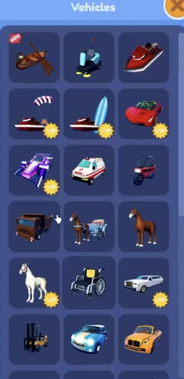 Vehicle List