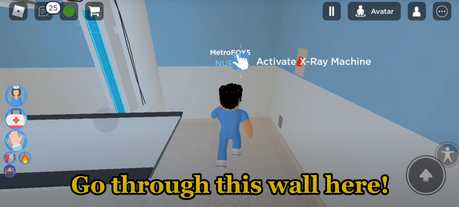 Entering the X-Ray Room