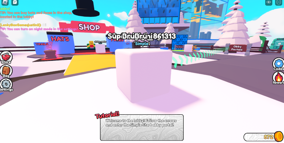 Roblox But You're a Cube Cudes Gameplay