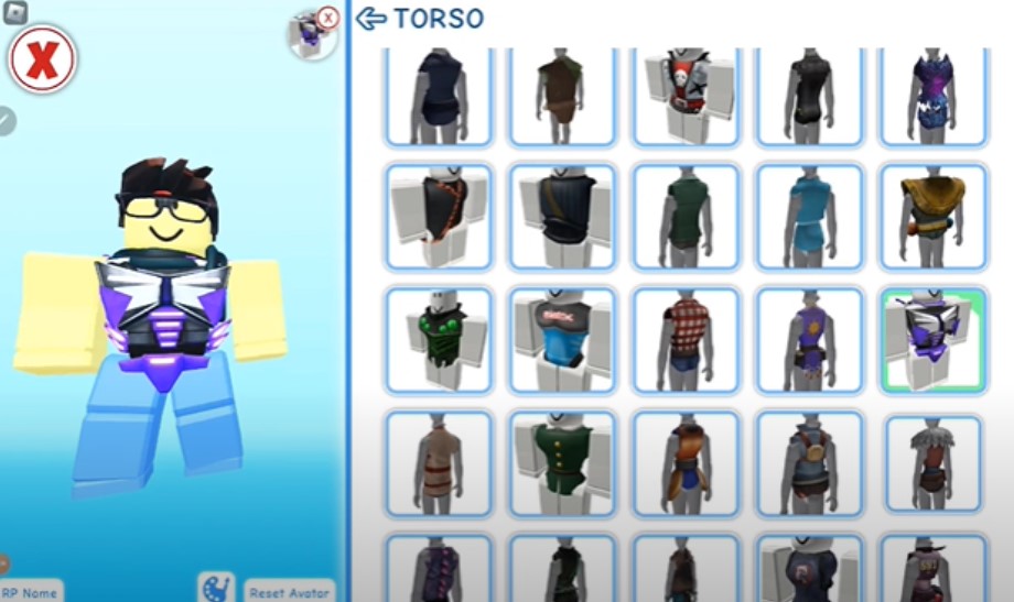 Selecting the Purple Space Armor