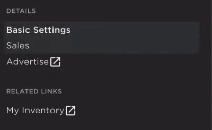 Creator Menu