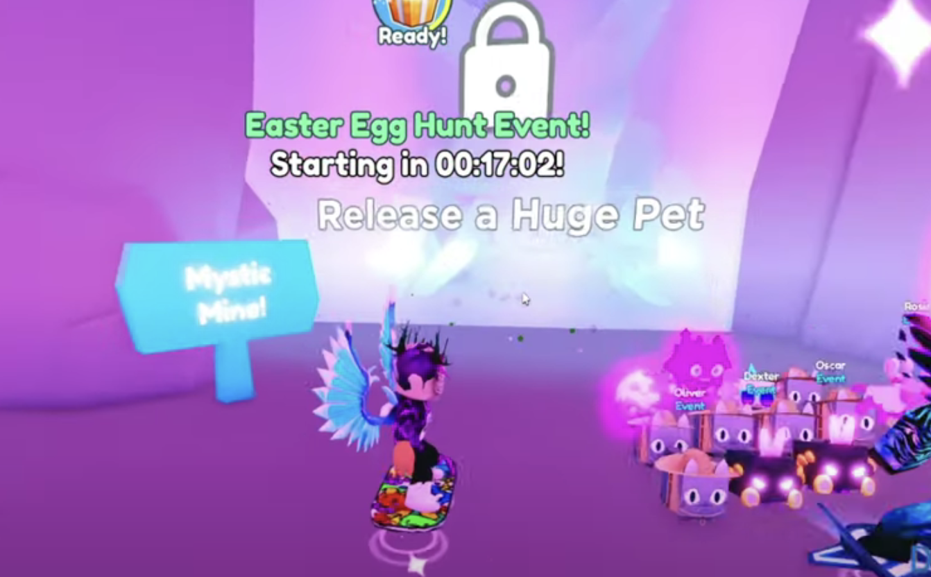 If you didn’t like the above method or didn’t have a Huge Pet that you could release, then don’t worry. We’ve got you covered. We'll go through another method for unlocking the Mystic Mine so you're finally able to use it.In this method, all you have to do is play for 10 hours straight. Yes, this may seem a lot, but look on the bright side: You won’t have to give up any of your pets and will be able to unlock the Mystic Mine for free. Once you’ve played for 10 hours, you’ll unlock the Mystic Mine.