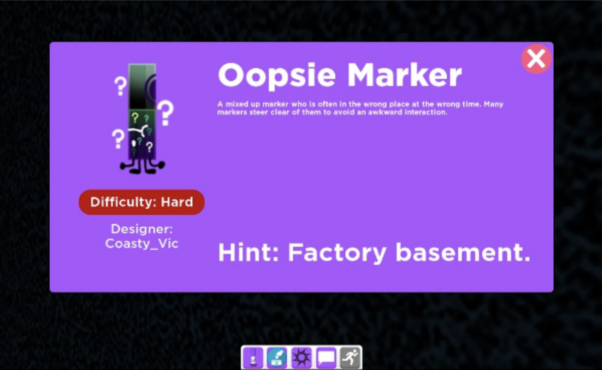 The Oopsie Marker