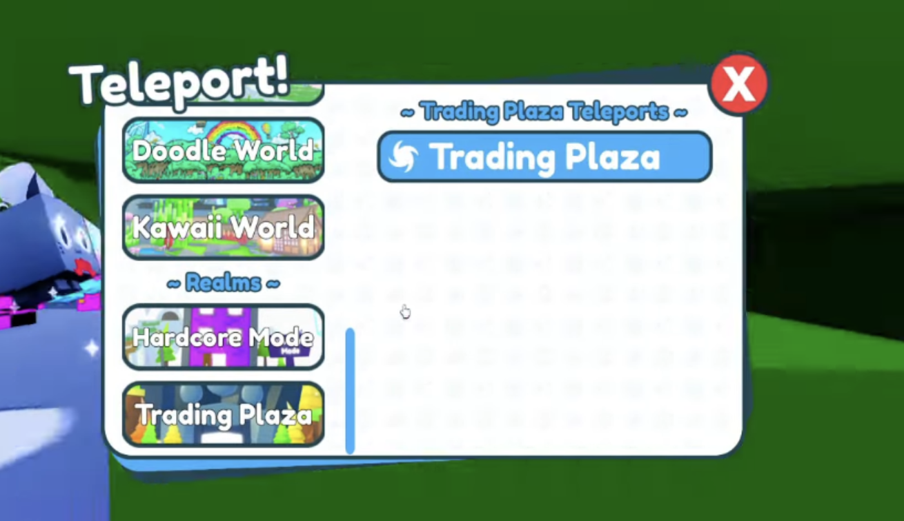 The Teleport Menu