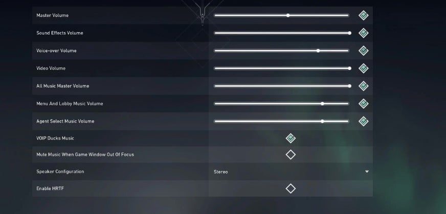Valorant Sound Settings