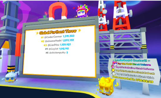 Yeet Leaderboard Contest